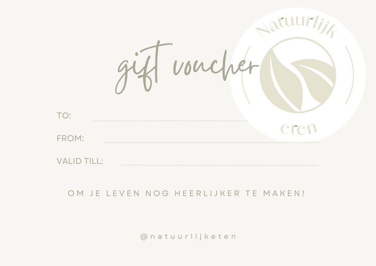 Cadeaubon - Natuurlijk eten